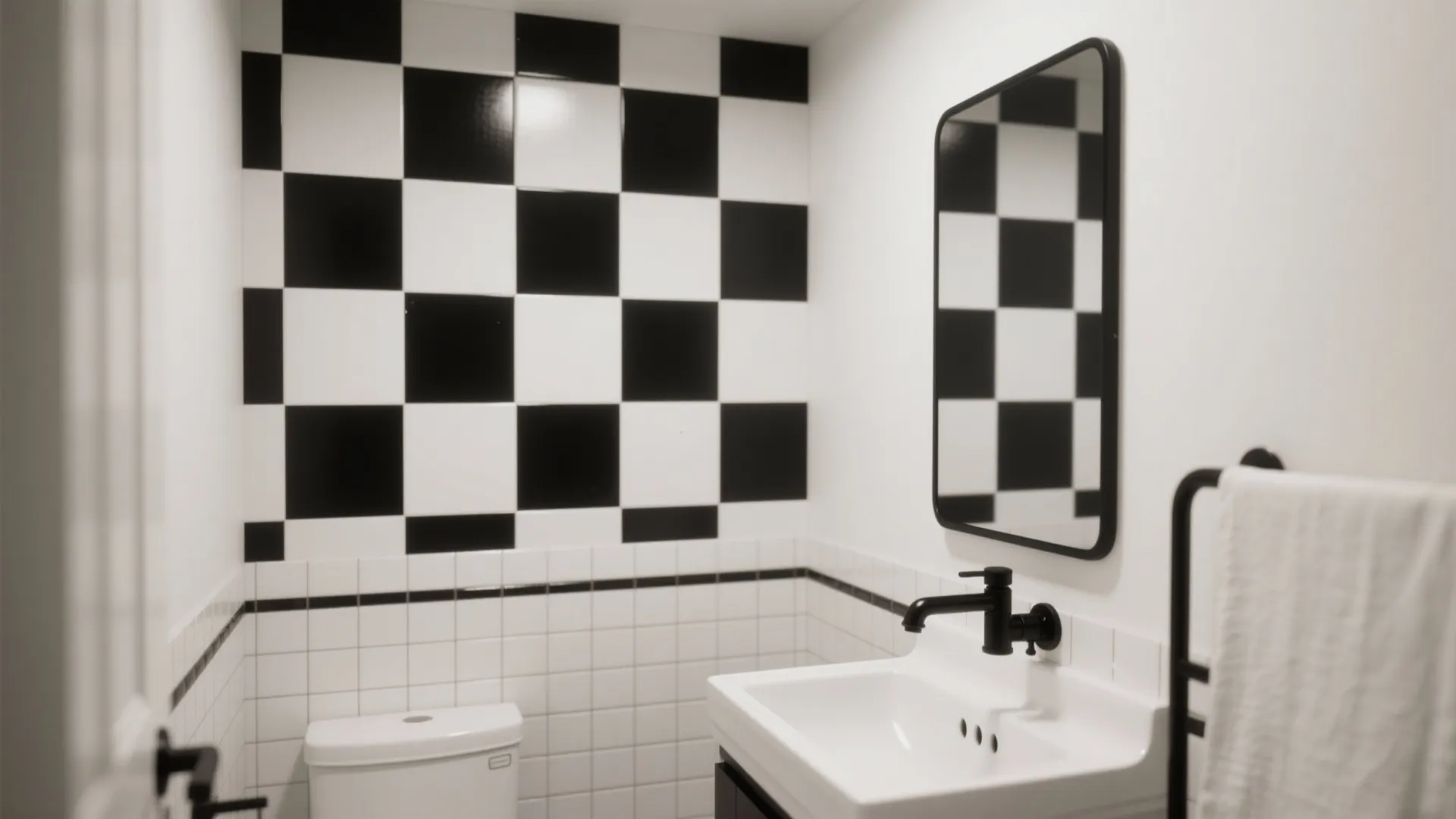 Checkerboard Feature Wall