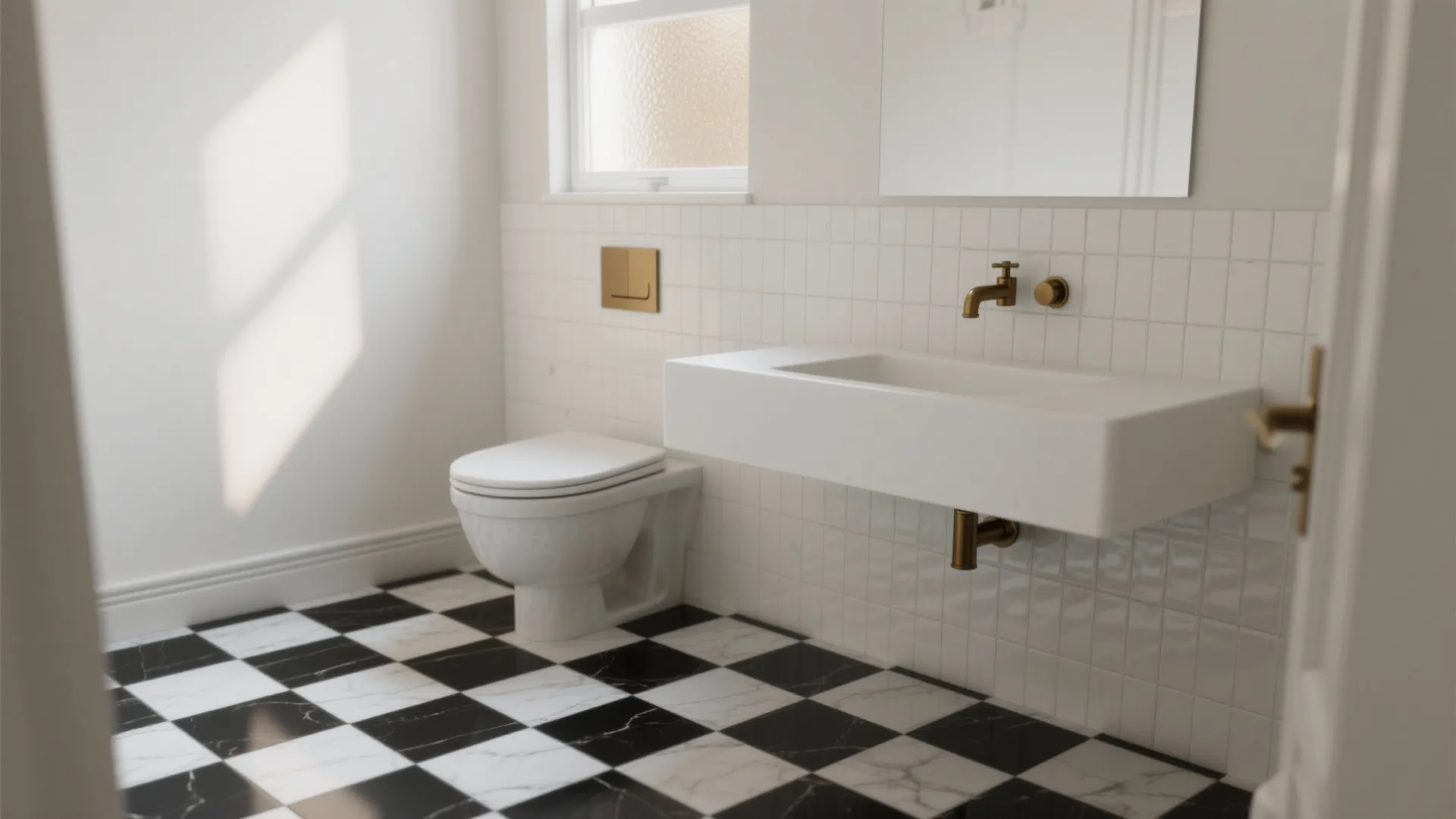 5 Small-Space Ideas for Black and White Checkered Bathroom: How I turned a tiny bathroom into a bold, timeless space with black-and-white checks and smart layout moves