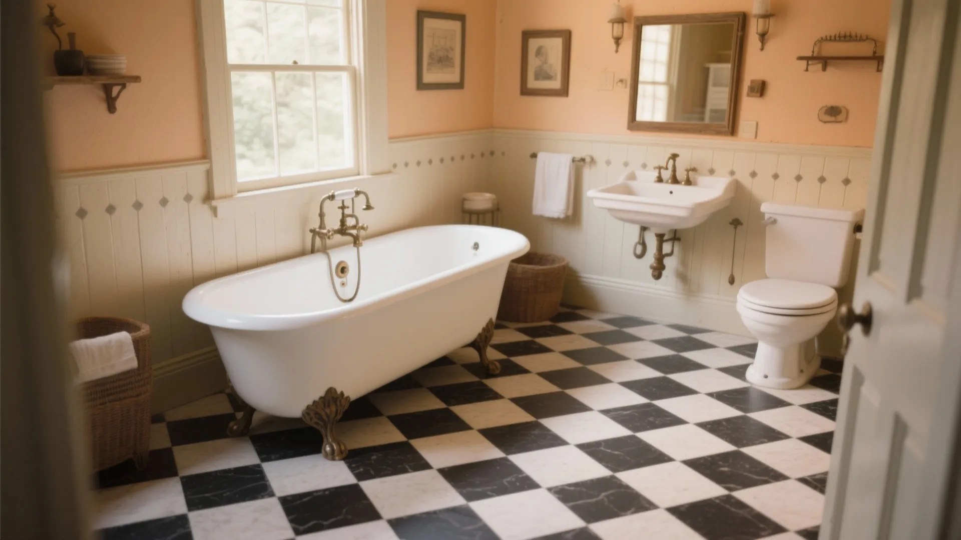 Tip 3: Checkered Black and White Tile
