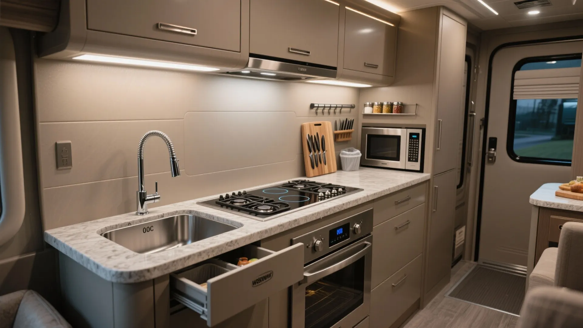 Chef-Forward Galley: Small Kitchen, Big Performance