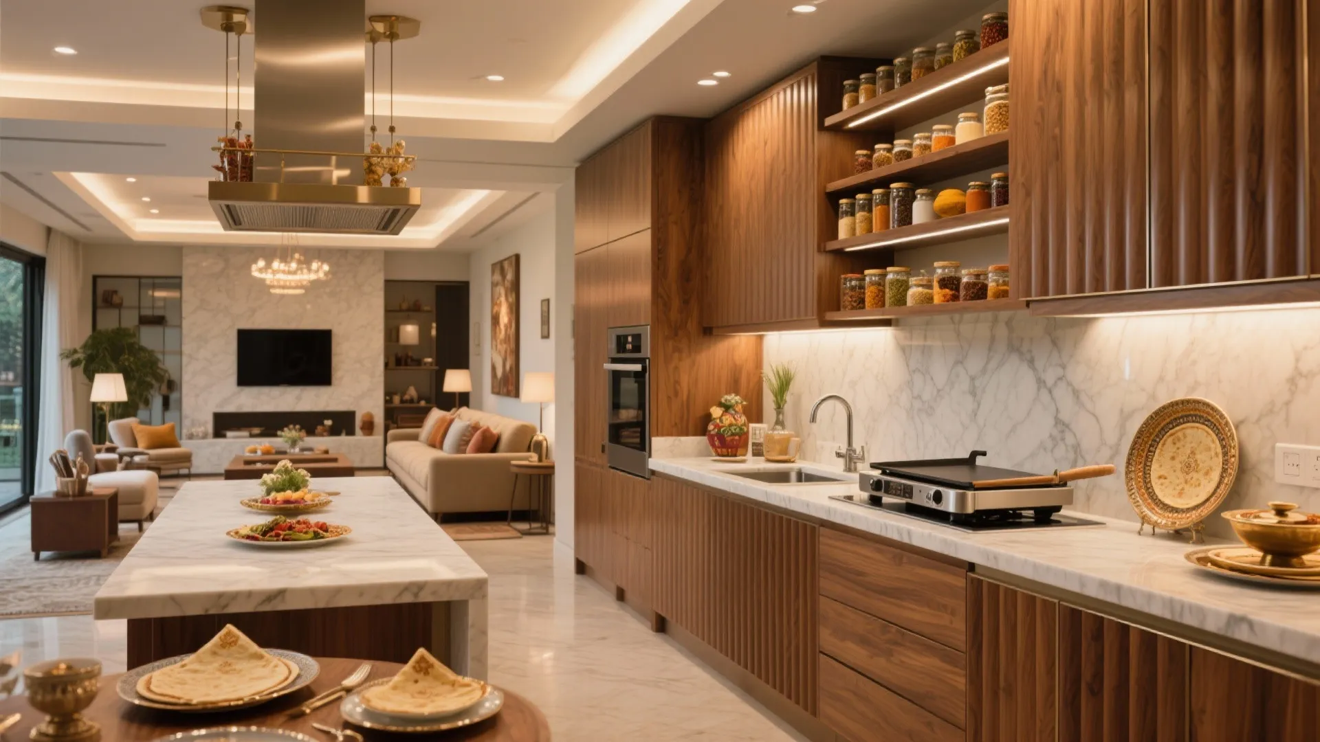 Entertaining Chef’s Kitchen as a Social Hub