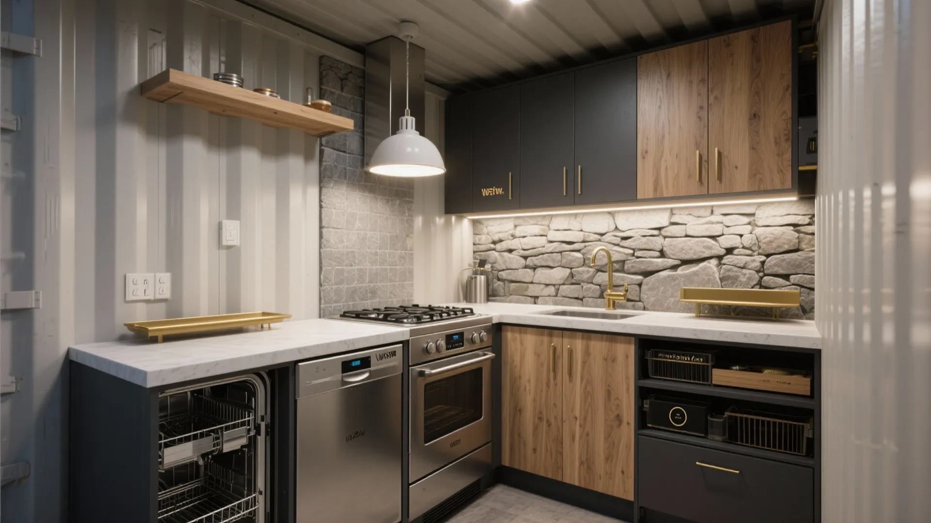 Chef-Caliber Compact Kitchens (Yes, in a Container)