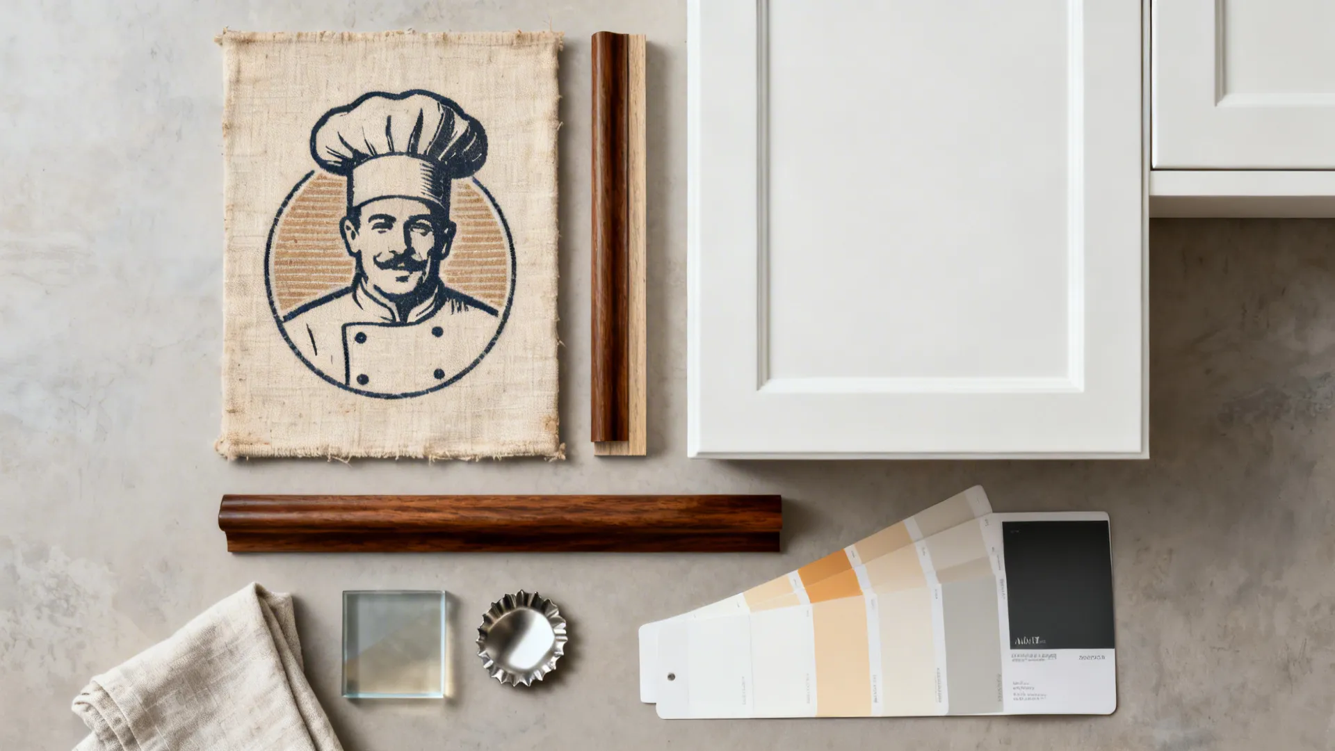 Vintage-Style Canvas With Warm Wood Accents