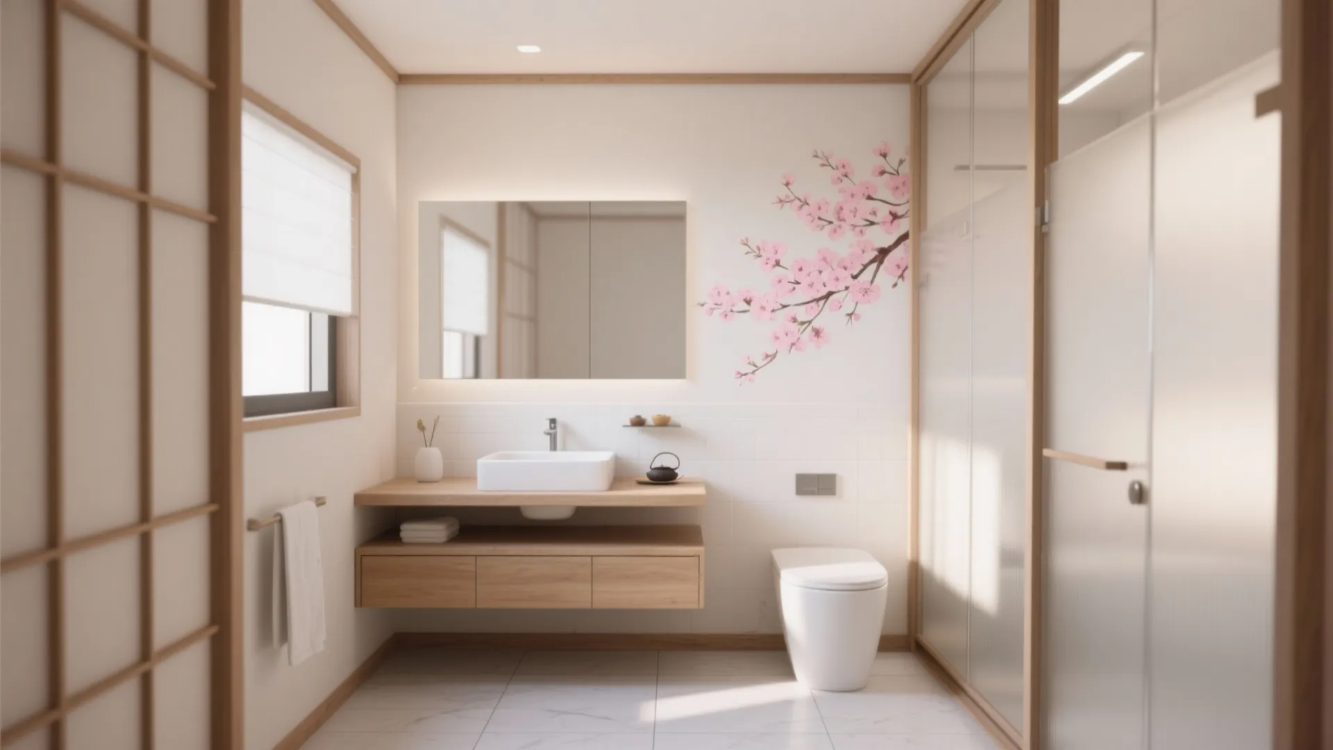 Cherry Blossom Bathroom Decor — 5 Inspiring Ideas: Fresh, small-space ways to bring cherry blossoms into your bathroom without overdoing it