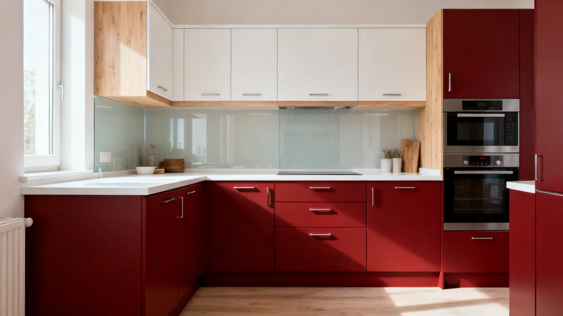 Cherry Red Modular Kitchen Design: 5 Bold Ideas