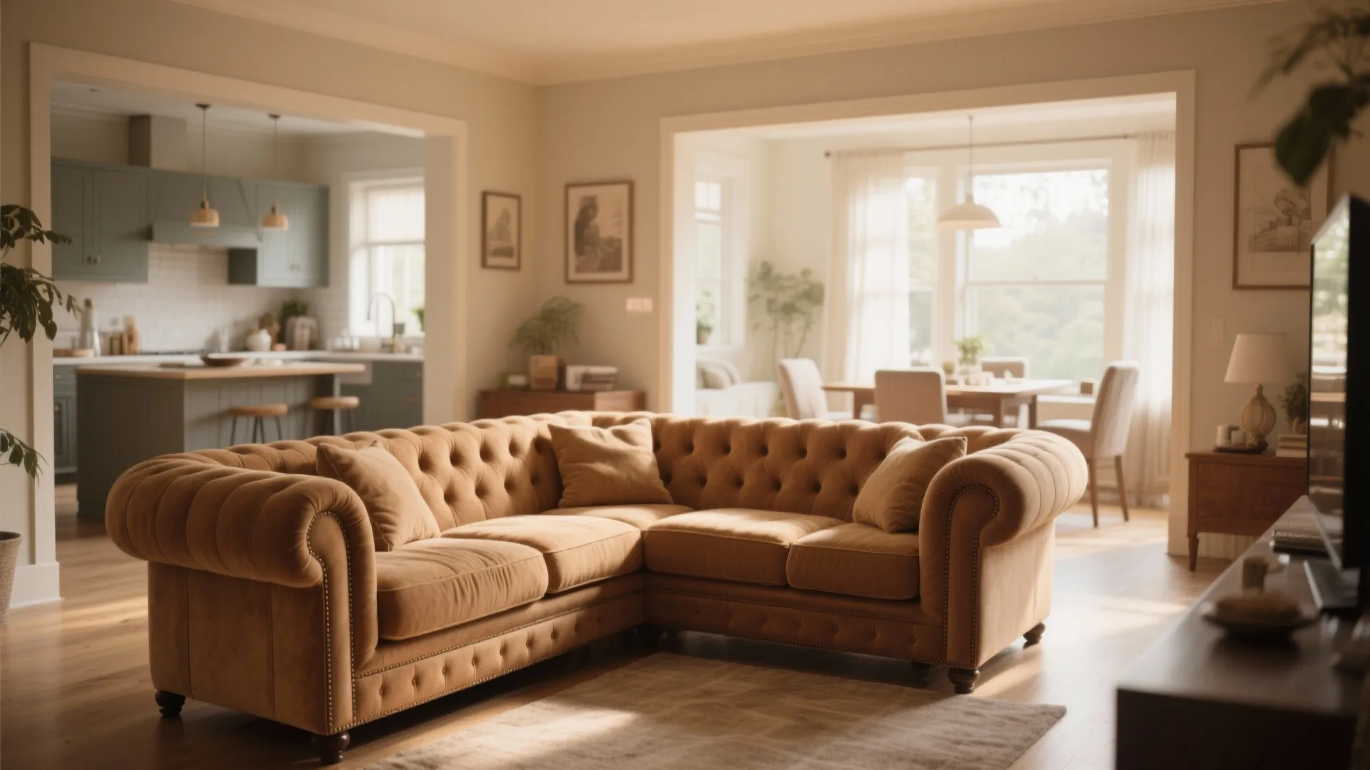 5. Chesterfield Sectional Comfort