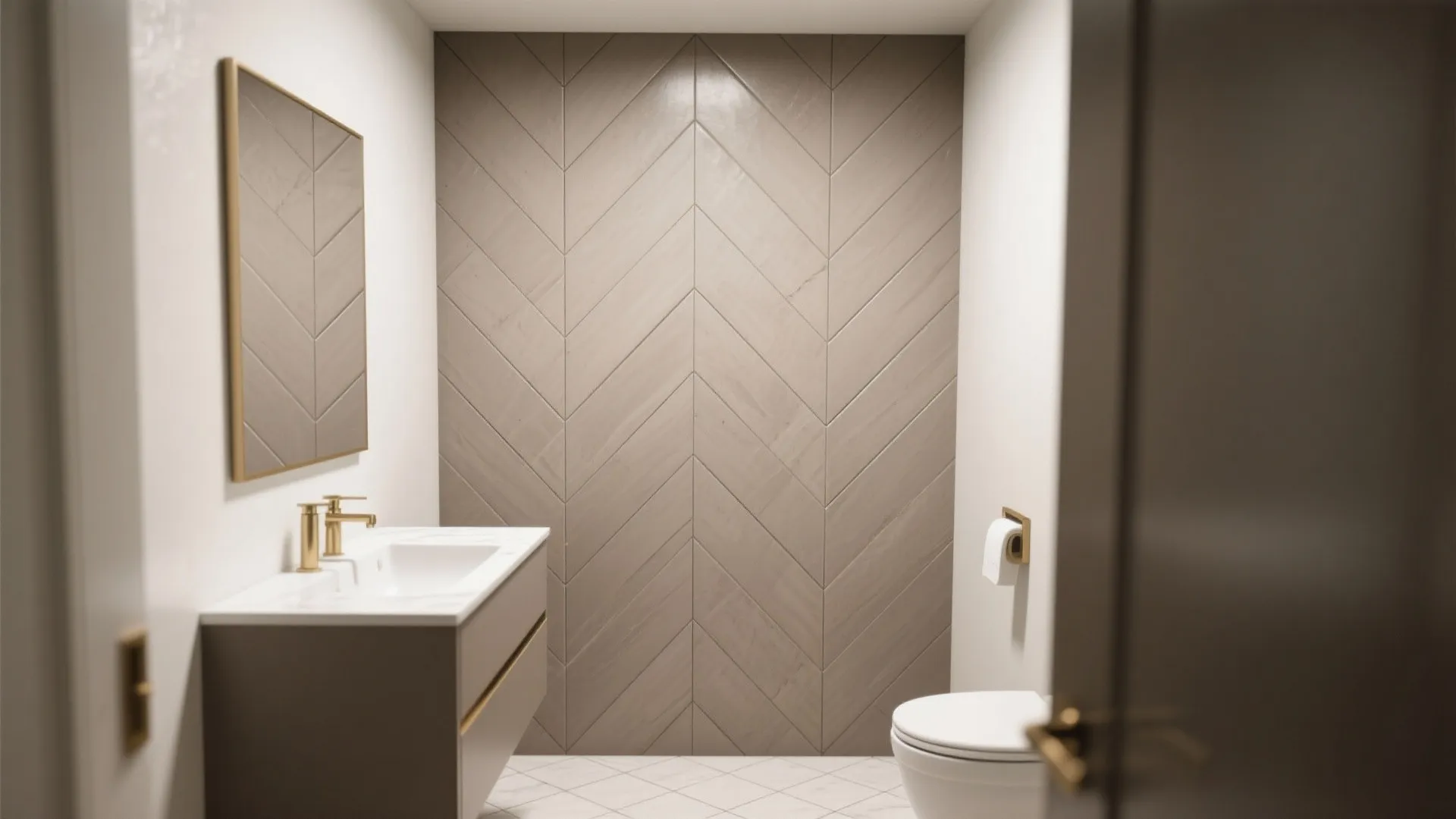 Herringbone or Chevron to Stretch Sightlines