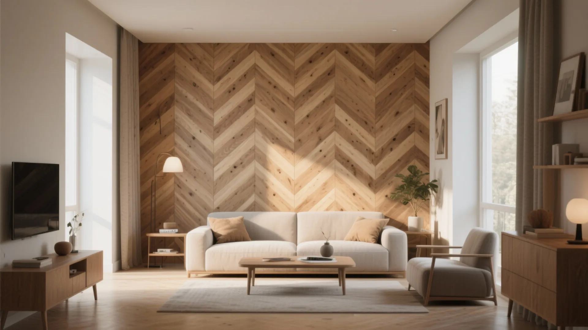 Chevron Patterned Panels