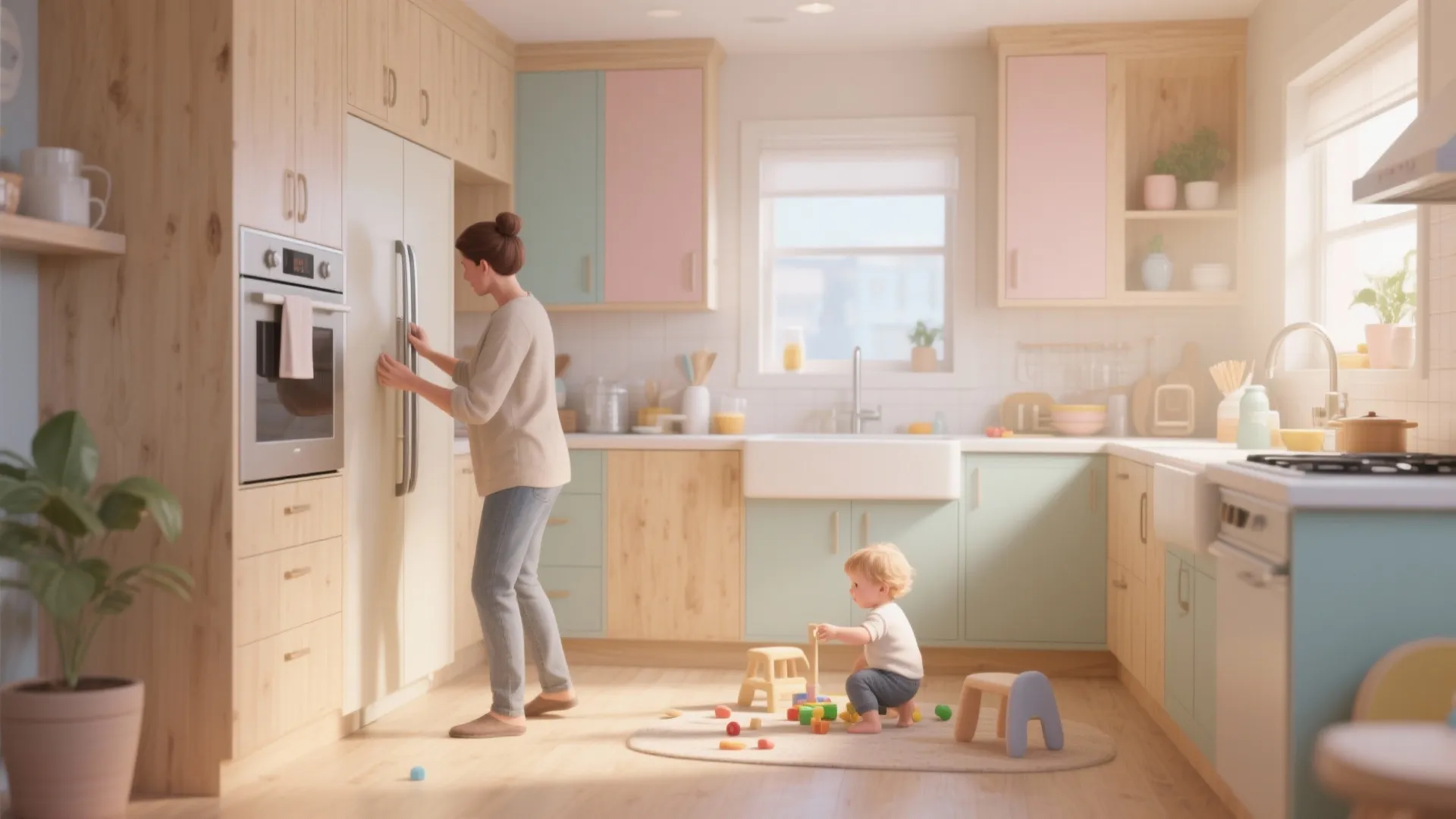 2. Child-Friendly Cabinets