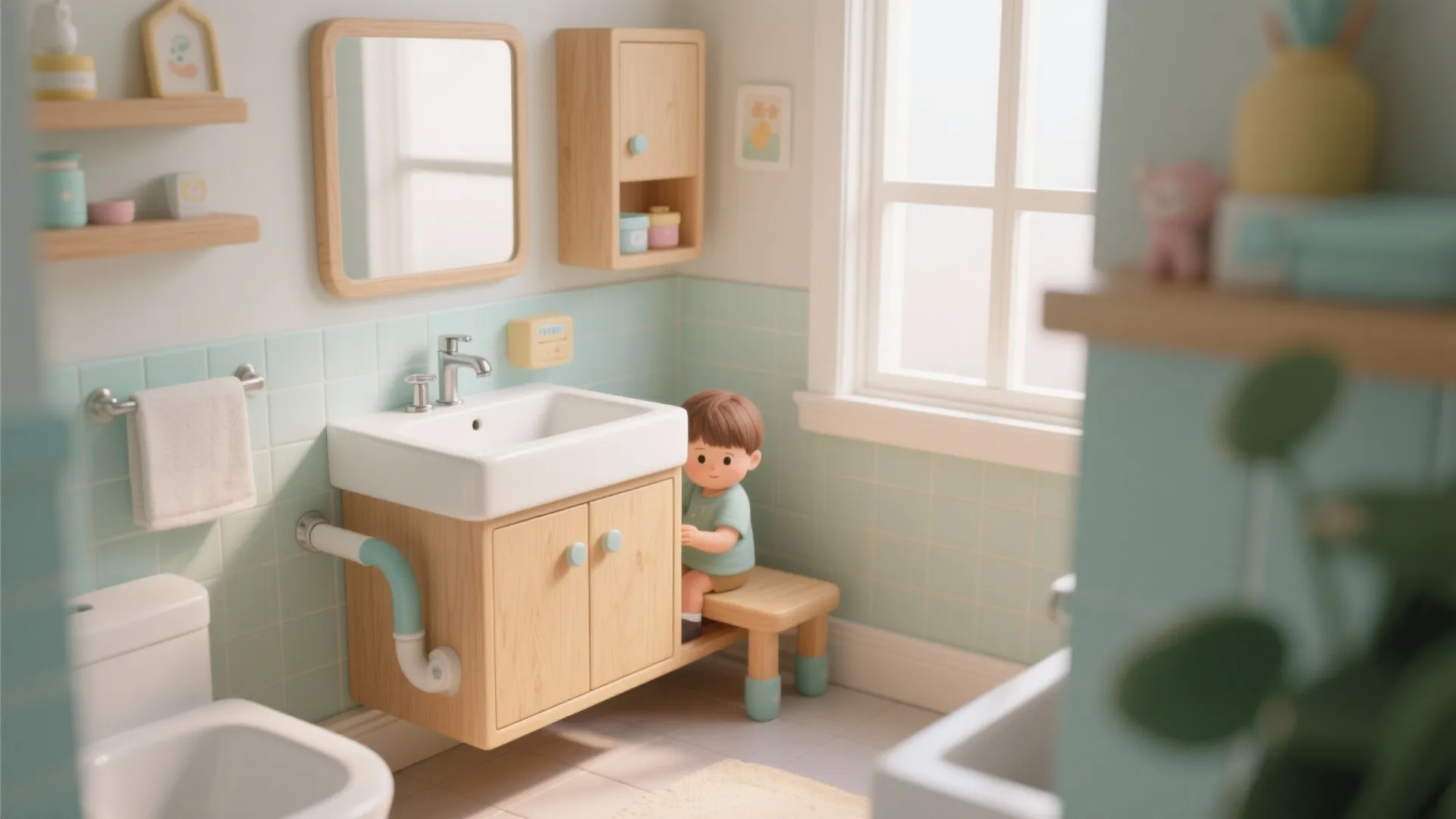 2. Step-Friendly Vanity Heights