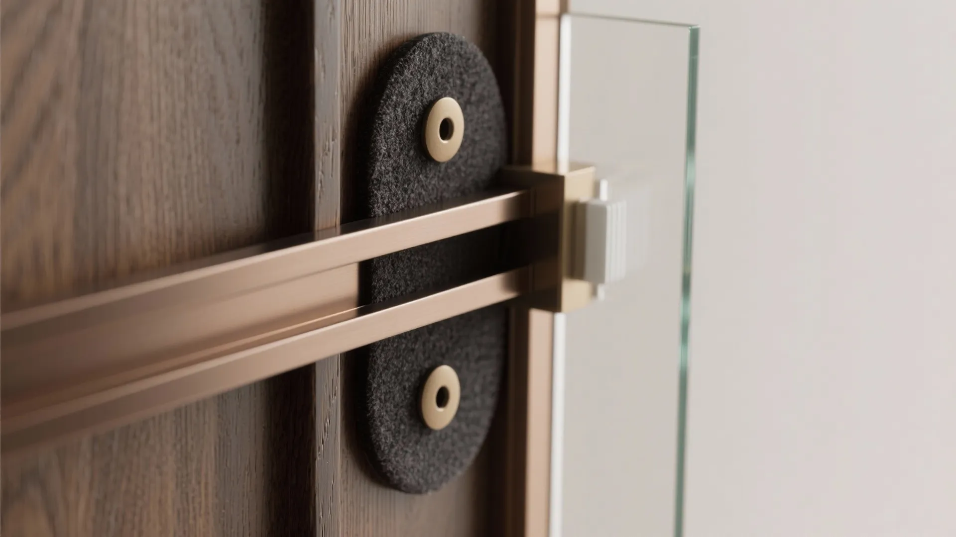 Subtle Chime Rail Integrated Into the Door Frame