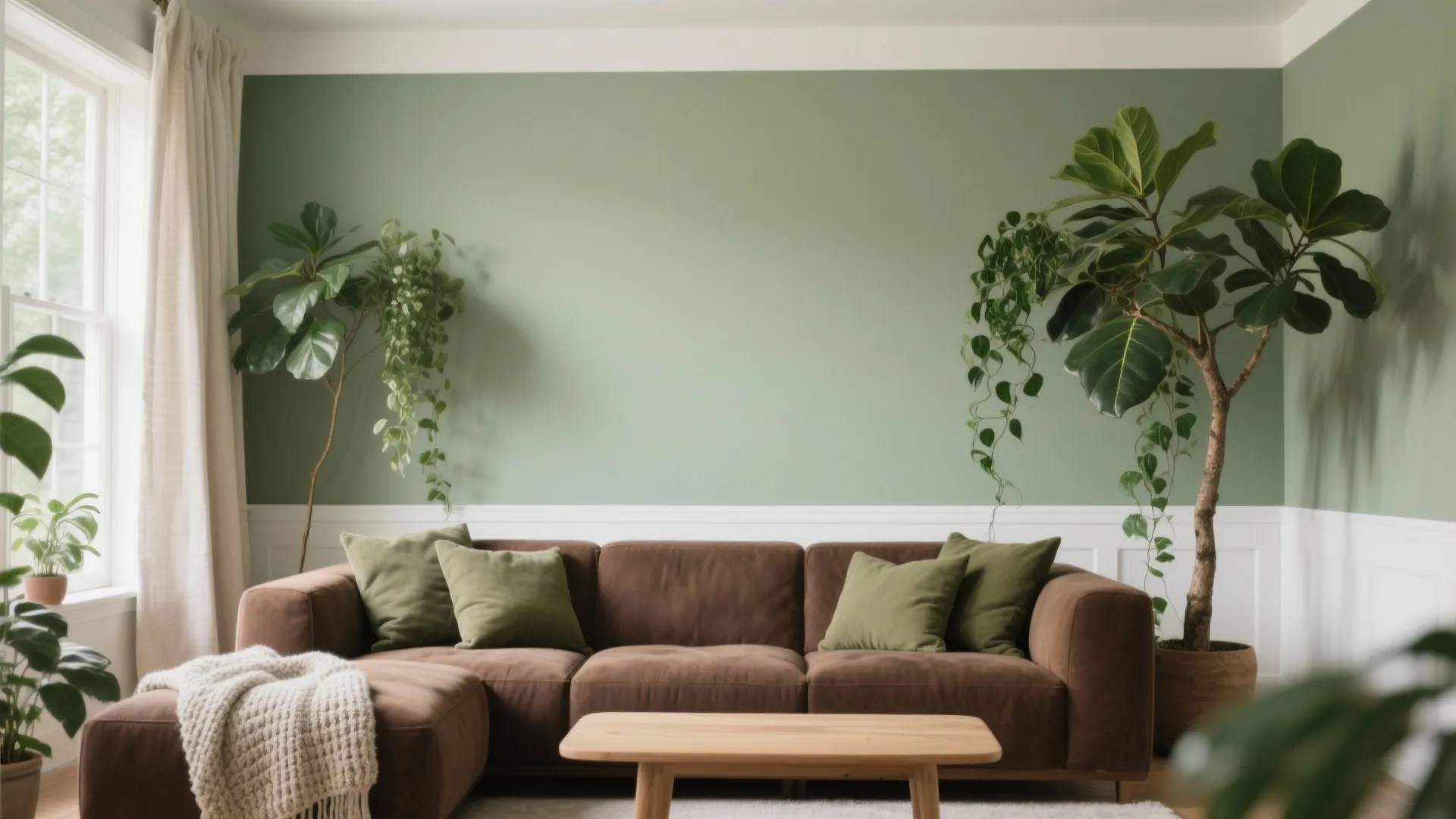 Chocolate + Sage Green: Nature-Driven Balance