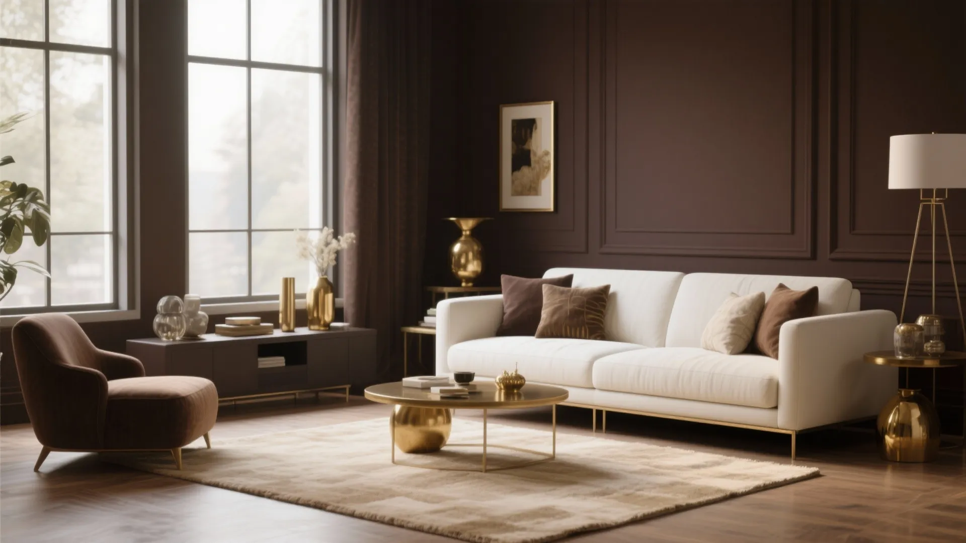 Rich Chocolate Accent Walls