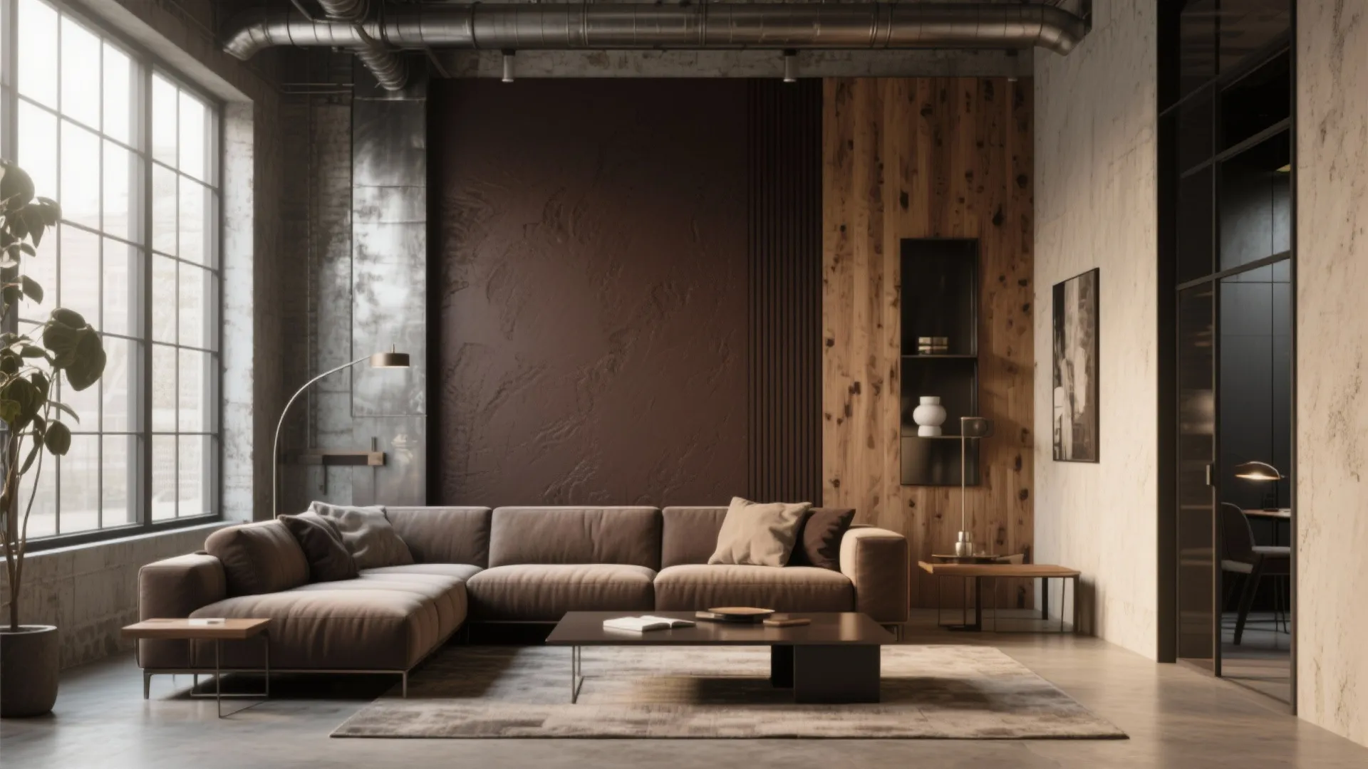 2. Deep Chocolate Accent Wall