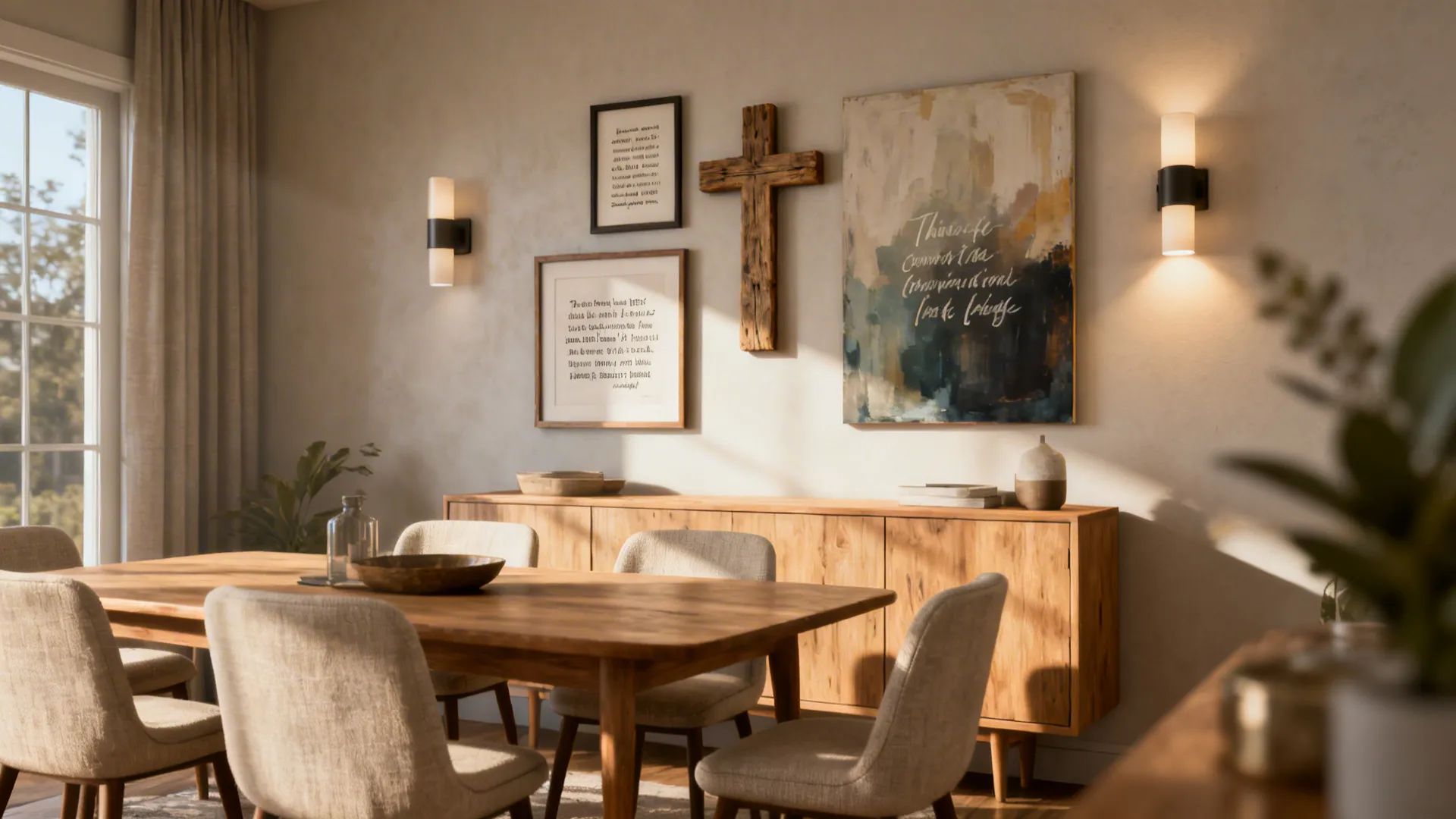 5 Christian Wall Art Ideas for Dining Rooms
