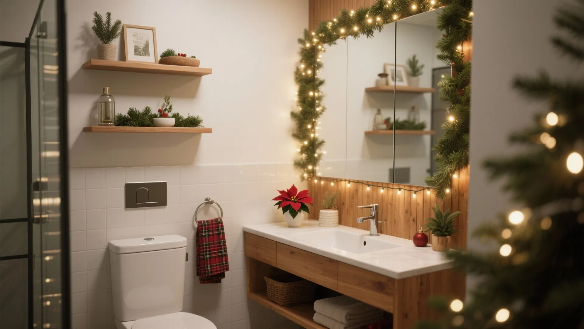 10 Christmas Bathroom Decorations Set Ideas: Practical and stylish christmas bathroom decorations set inspirations for small spaces — 5 proven concepts from a designer