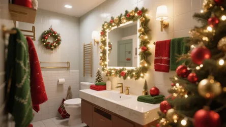 5 Christmas Bathroom Decor Ideas
