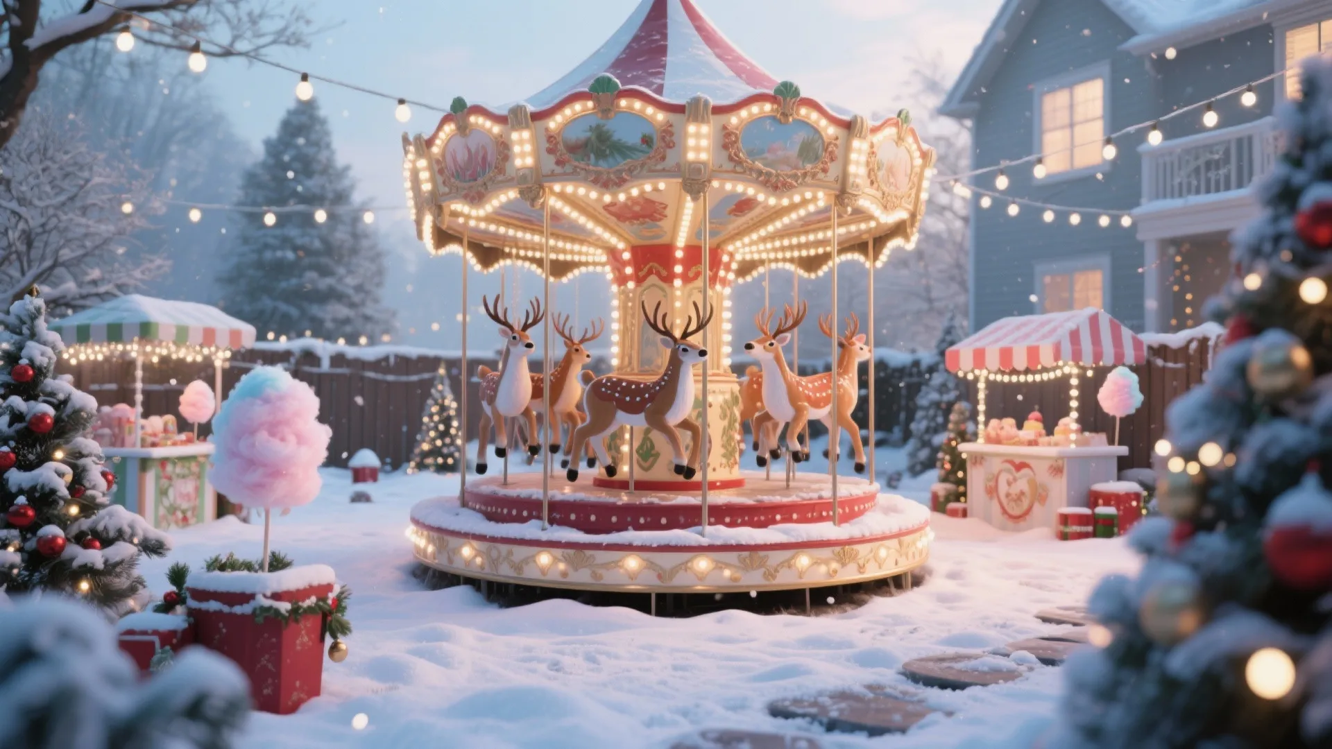 Creative Christmas Carousel Outdoor Decoration Ideas: 1 Minute to Transform Your Outdoor Space for the Holidays