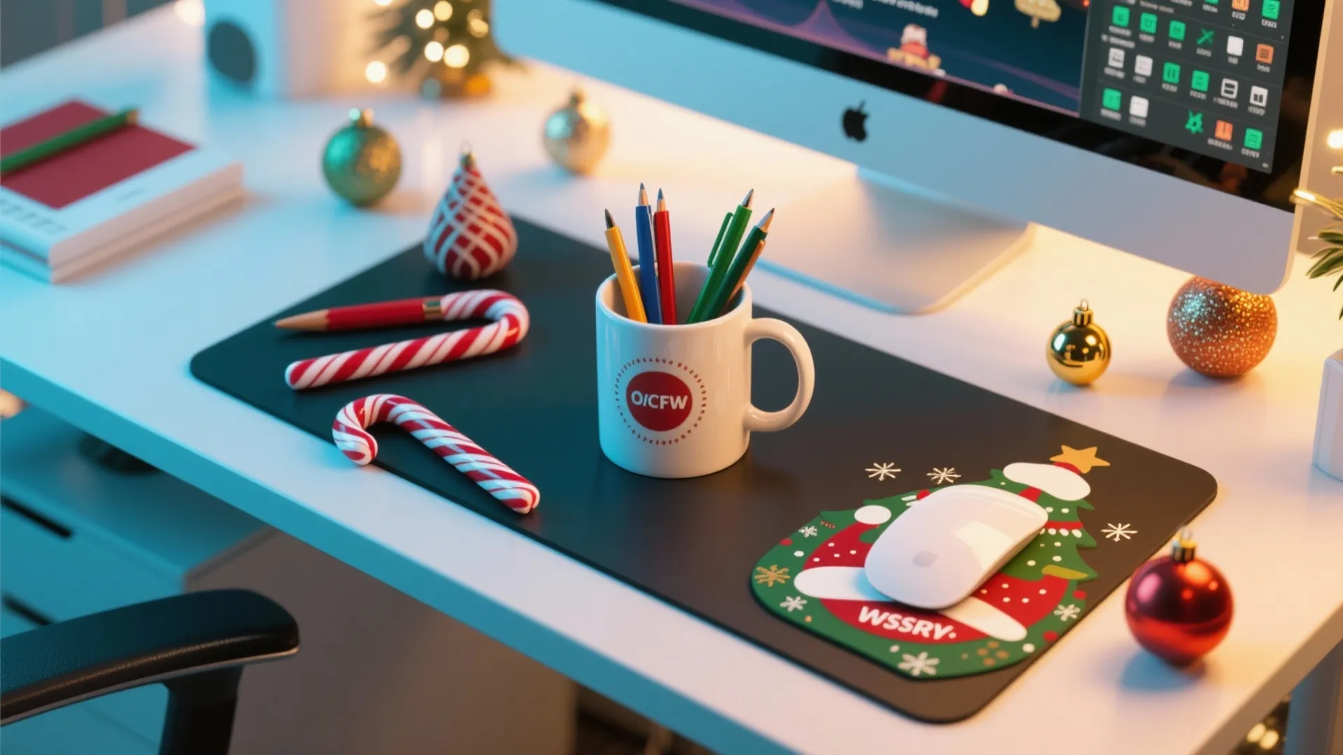 3. Festive Desk Accessories