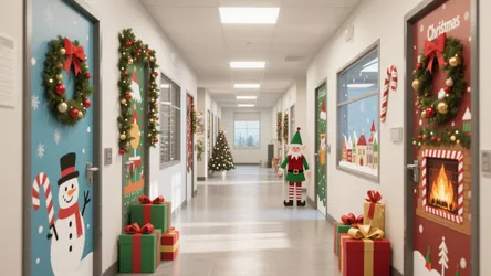 10 Creative Office Door Xmas Decorating Ideas
