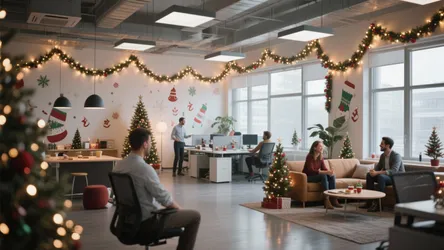 10 Christmas Office Decor Ideas