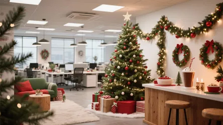 10 Christmas Office Decoration Ideas