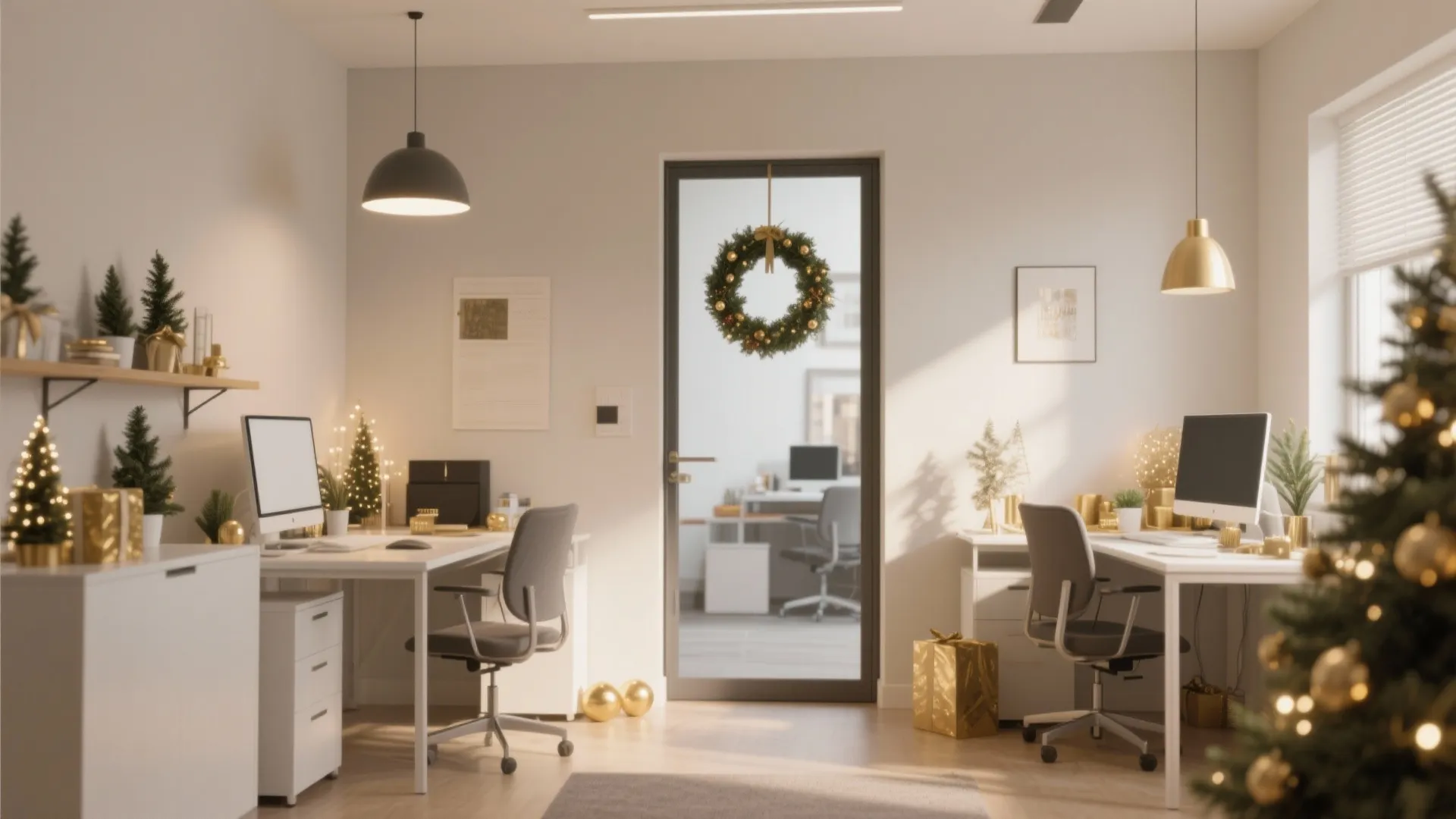 10 Creative Christmas Holiday Office Ideas: Festive Office Design Inspirations to Brighten Your Workplace this Christmas
