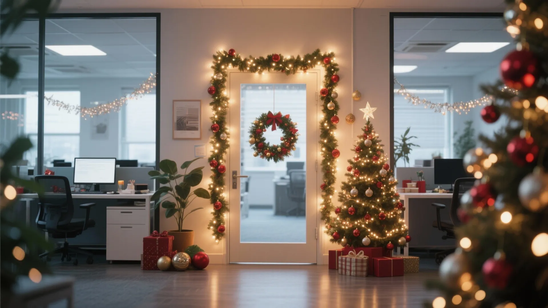 10 Festive Xmas Office Door Decorating Ideas: Creative and Fun Office Door Decor Ideas to Brighten Your Workplace This Christmas