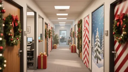 10 Creative Christmas Office Door Decoration Ideas
