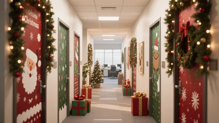 10 Creative Christmas Office Door Ideas