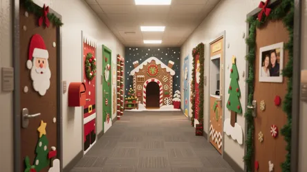 5 Christmas Office Door Decorating Ideas