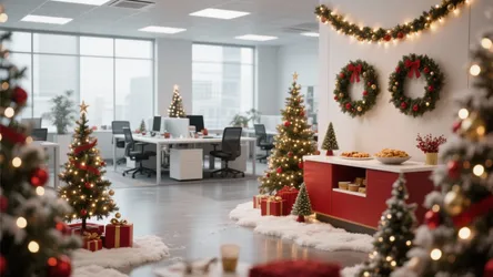 10 Christmas Office Decoration Ideas