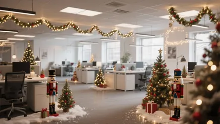 10 Christmas Office Decoration Ideas