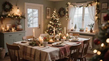10 Christmas Dining Table Decorating Ideas