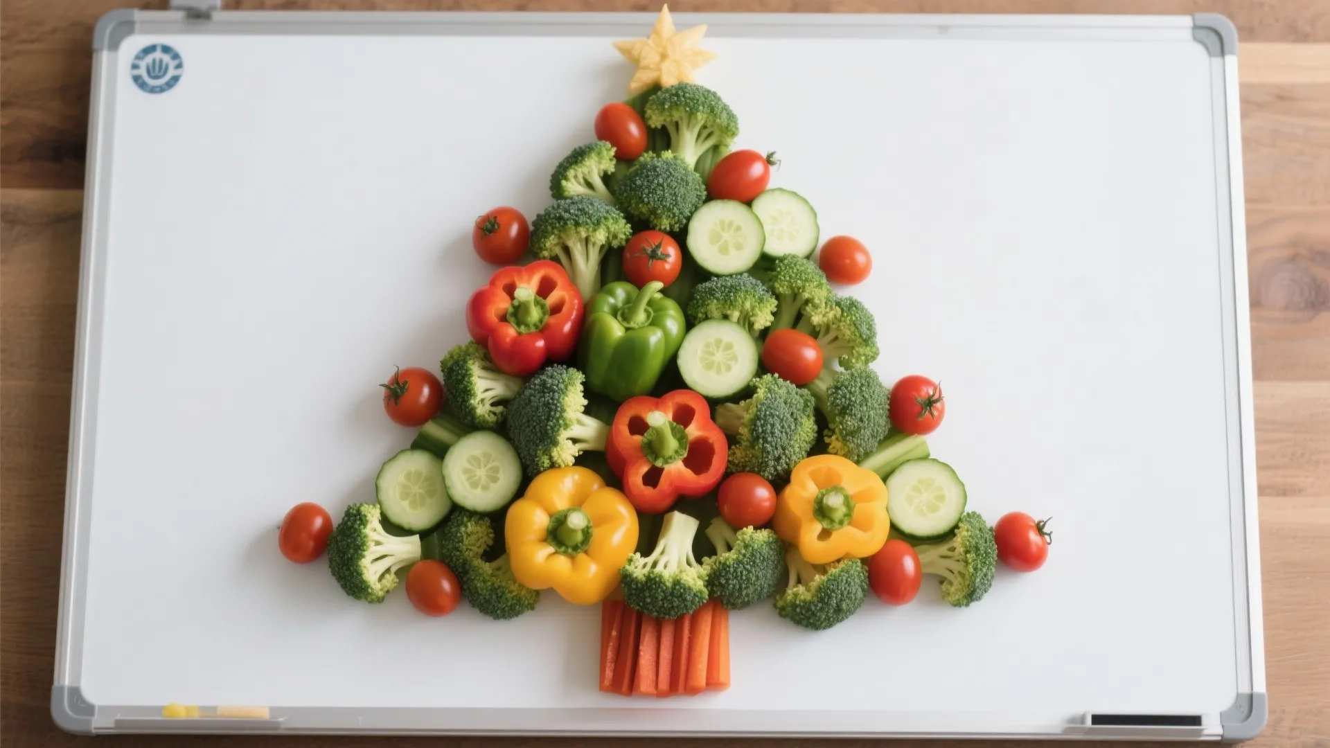 7. Christmas Veggie Platter