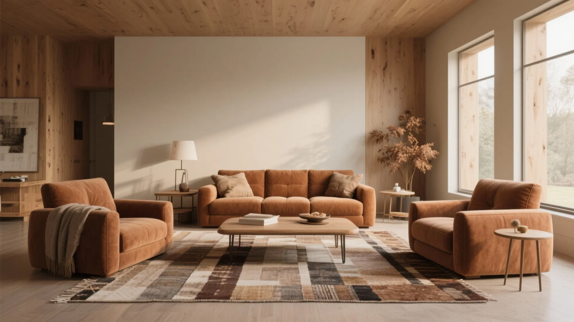 7. Cinnamon-Toned Upholstery
