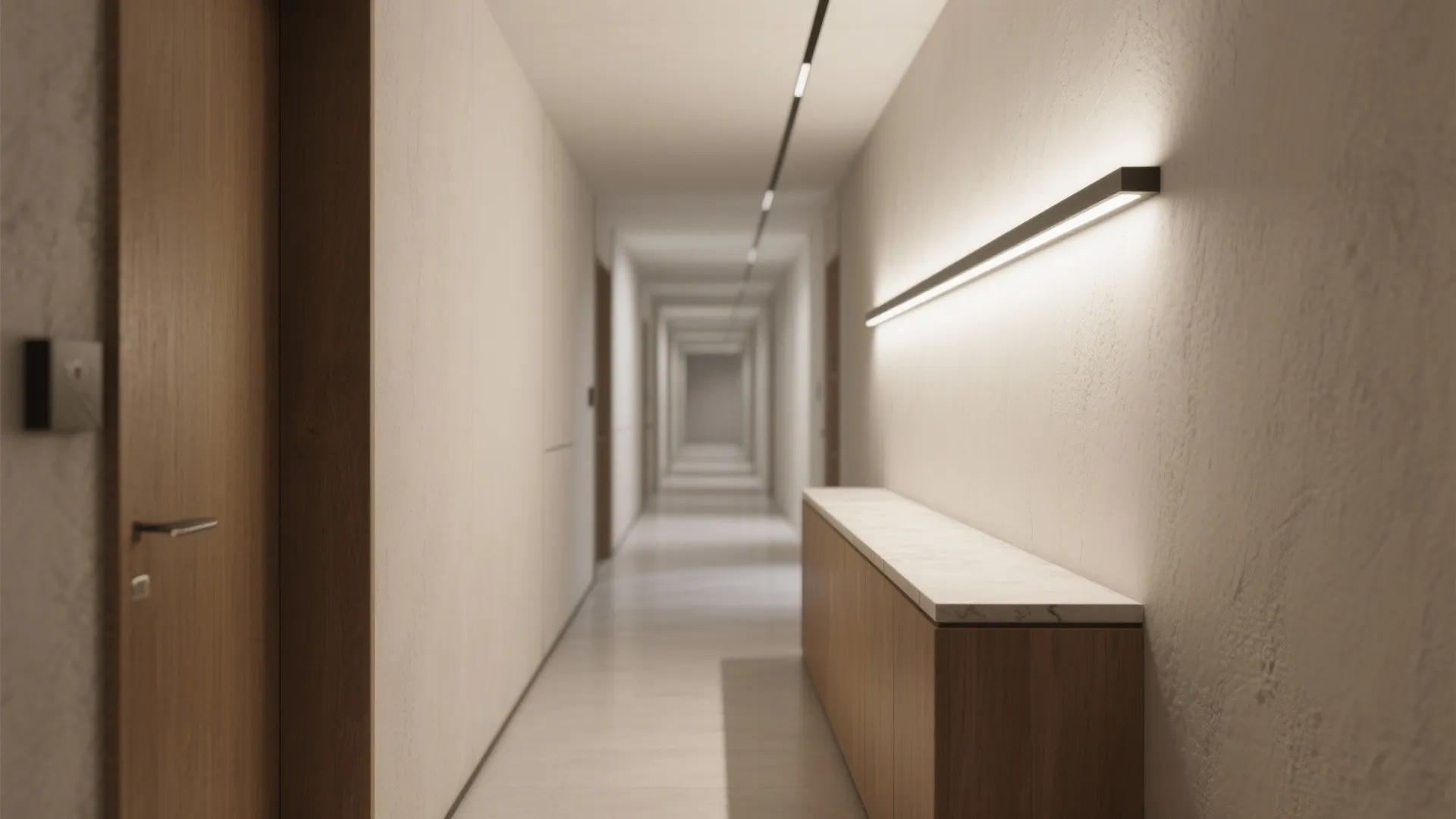 1. Light the circulation, not the walls