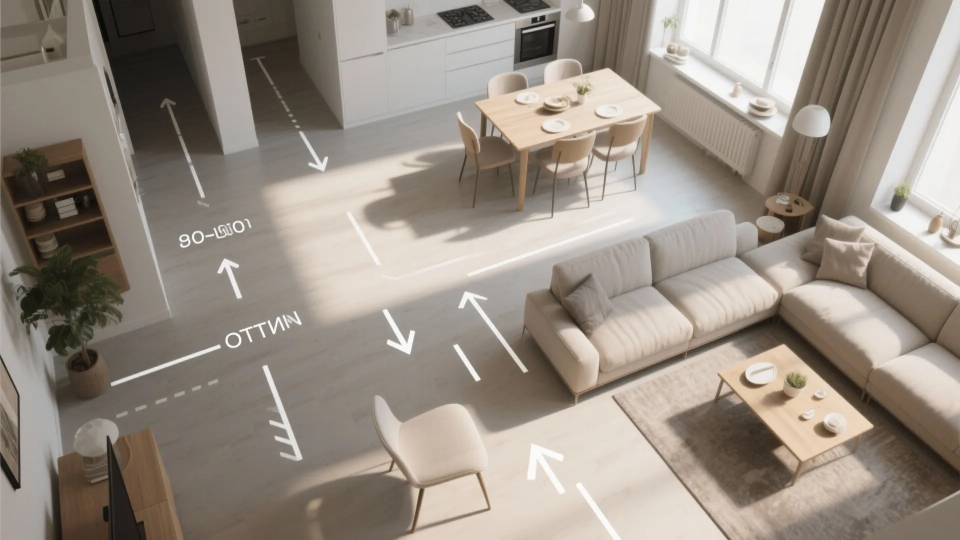 3. Align circulation with furniture layout