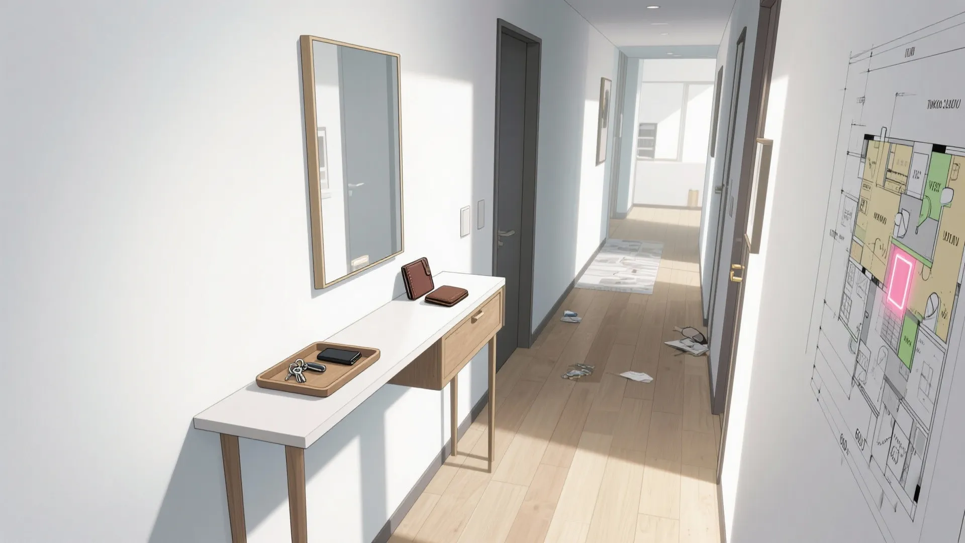 Tips 9: 2LDKの回遊動線に“中継基地”を作る（東京小戸型・動線規画）