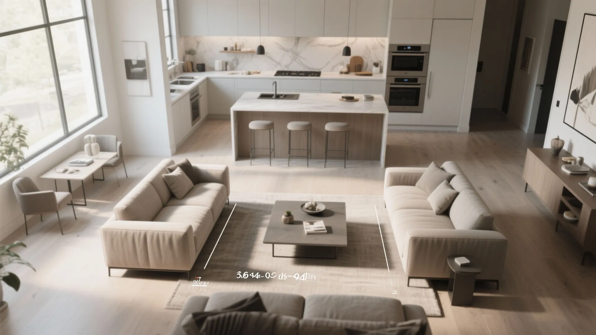 4. Scale furniture for circulation, not for show