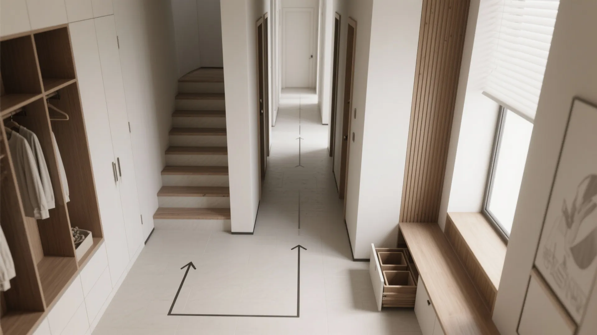 Thoughtful circulation and storage layering