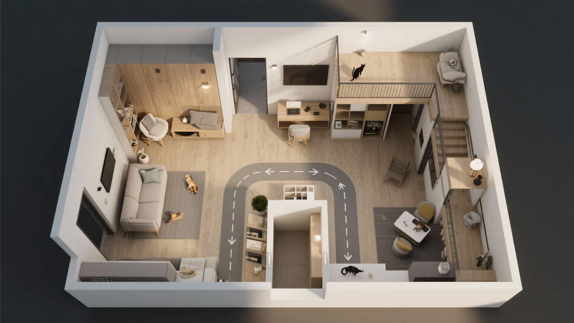 4. Clear circulation and safe zones