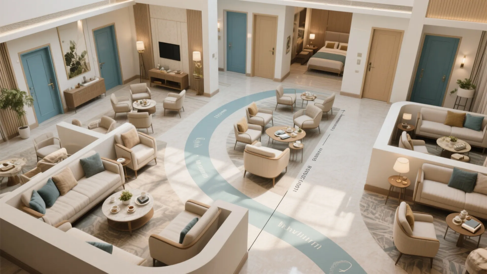 Intuitive circulation and social zoning