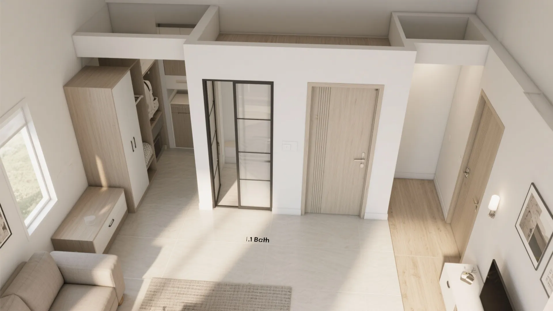 3) Sliding Doors and Pocket Partitions to Free Circulation