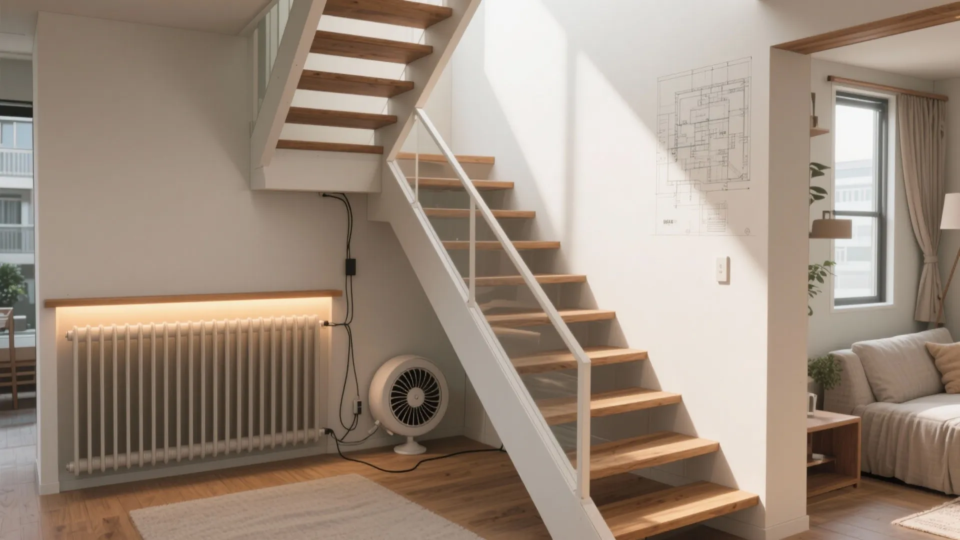 暖房の置き方を変える：サーキュレーターで暖気を回す“逆転の発想”