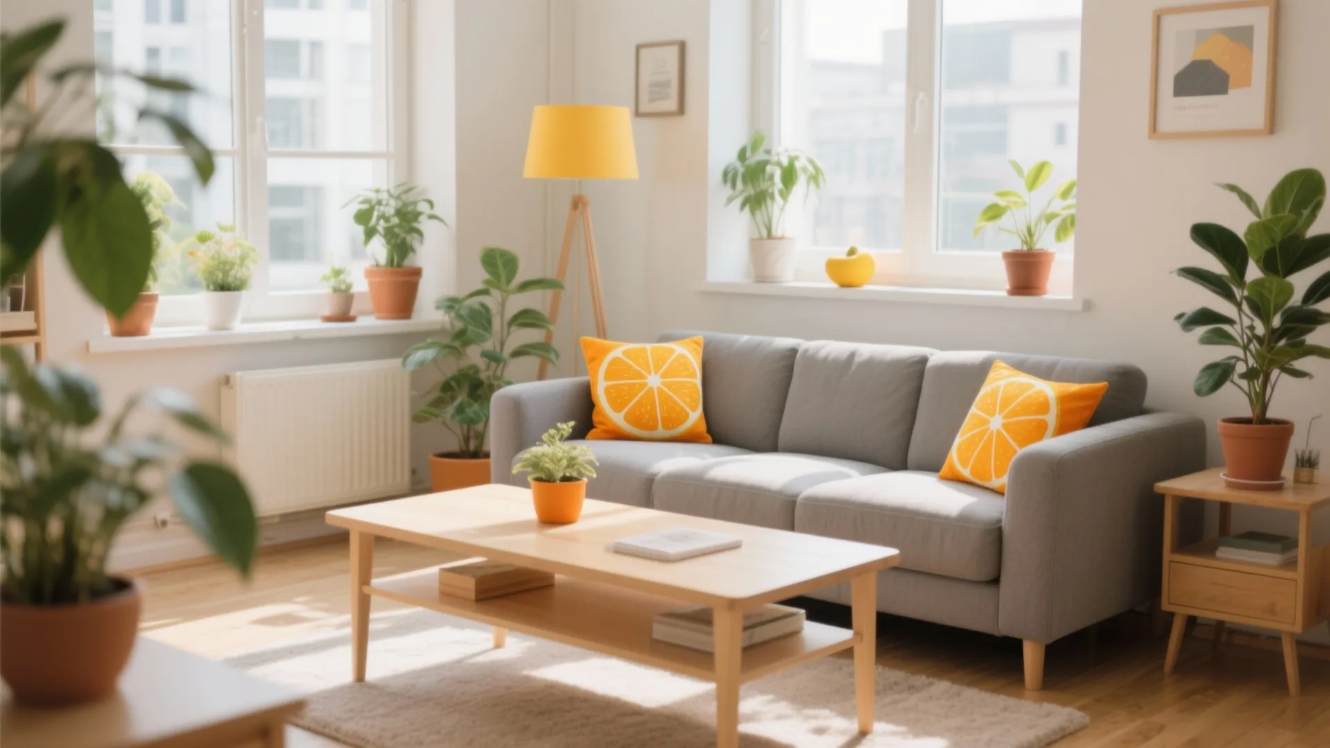 6. Citrus-Inspired Accent Cushions