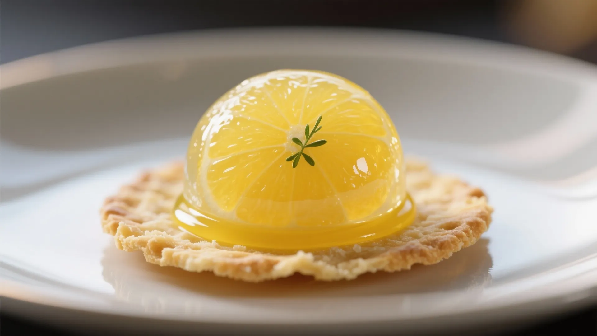 5. Citrus Gel on Parmesan Tuile