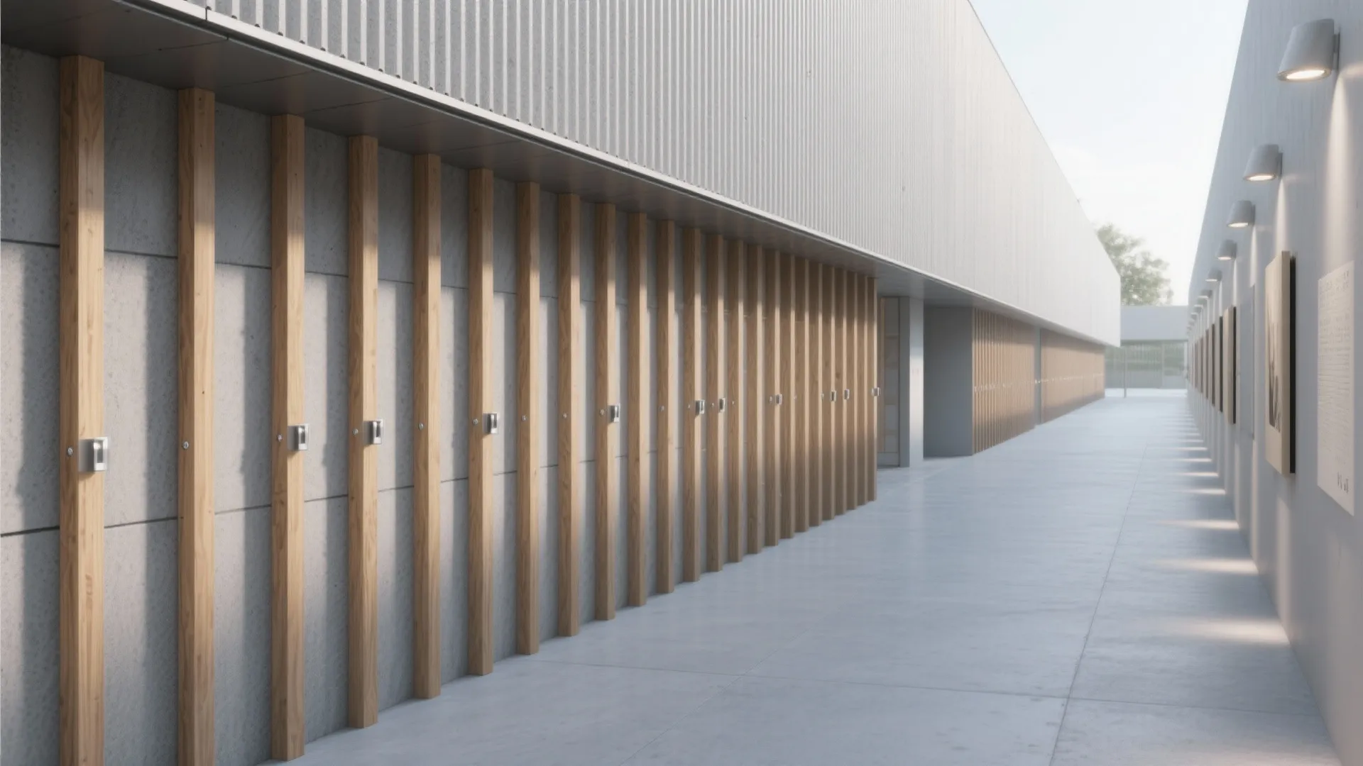 [Section: 灵感列表] Minimal, Textured Cladding for Narrow Side Setbacks