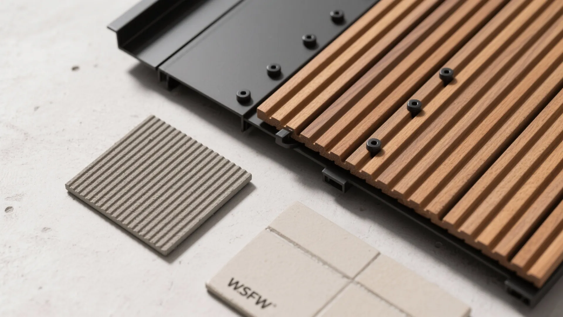 Textured cladding with fiber-cement or composite panels