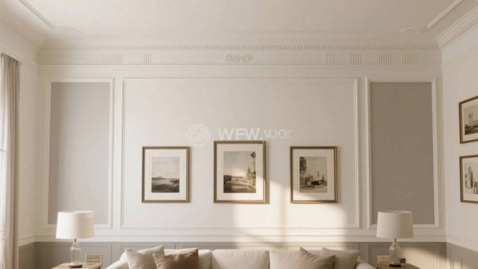 Classic Cornice with Picture-Frame Wall Moulding